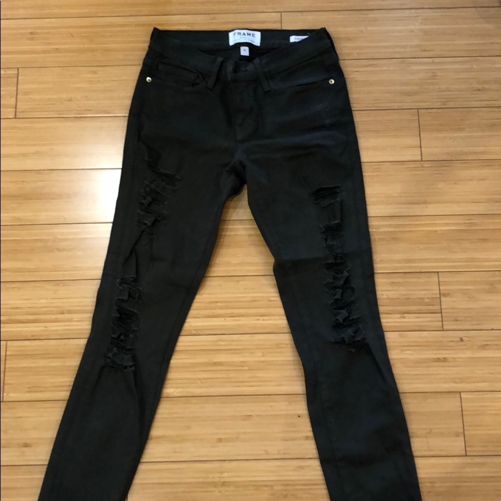 Frame ripped jeans - Army Green